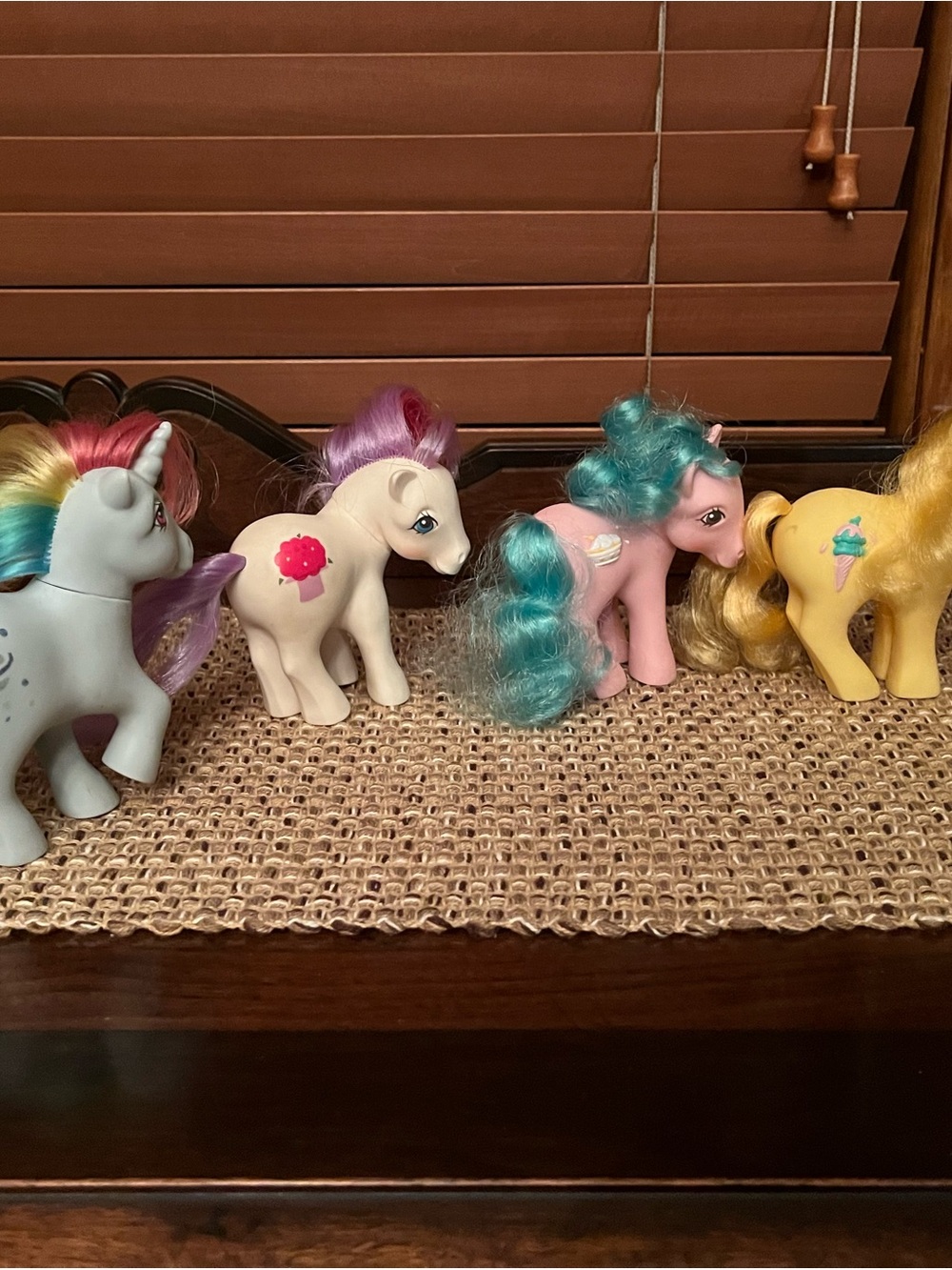 My Little Pony pastel pink, teal, yellow & purple collectible set